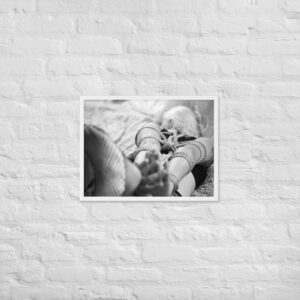 Kristyna Shibari laying Framed poster